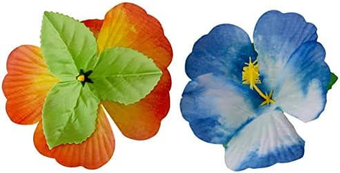 60 Pcs Artificial Hibiscus Flowers Hawaiian Faux F... - Image 6