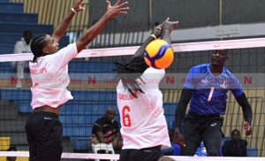 Bajan men overcome poor serving to get volleyball win