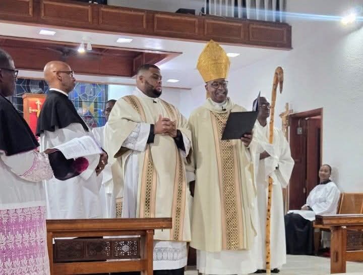 Bishop Laish Zane Boyd presented Deacon Preston Pinder to the order of Deacon Bishop Laish Zane Boyd presented Deacon Preston Pinder to the order of Deacon