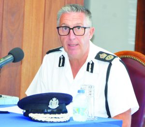 POLICE COMMISSIONER PROMISES MORE UK OFFICERS; OFFICERS AT BLOWING POINT PORT; AND CCTV EXPANSION