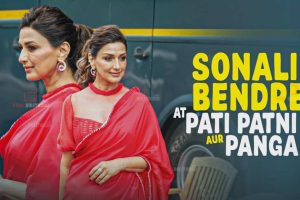 Sonali Bendre: ‘Pati Patni Aur Panga’ brengt veel stress met zich mee