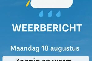 Weer: Zonnig en warm vandaag