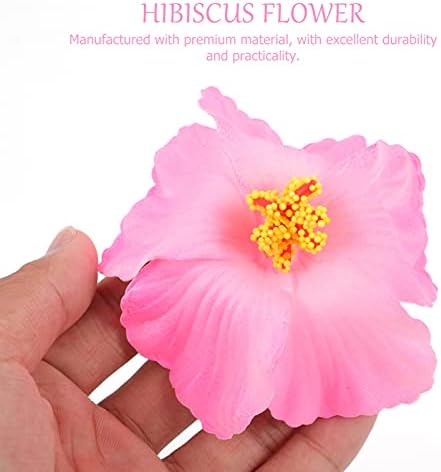 10pcs Pink Hibiscus Artificial Flowers for Diy, Pa... - Image 10