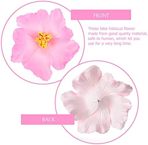 10pcs Pink Hibiscus Artificial Flowers for Diy, Pa... - Image 5
