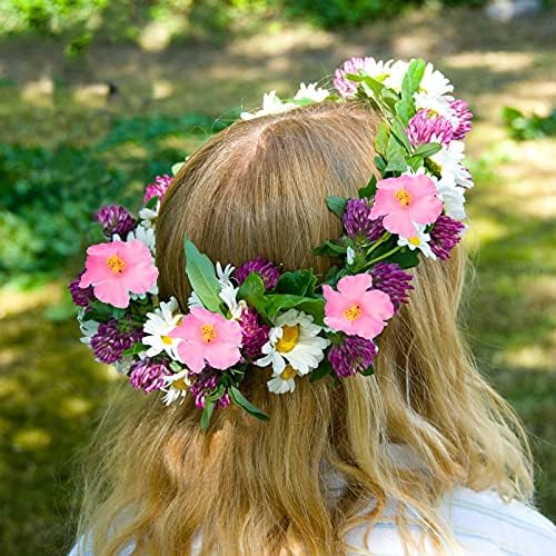 10pcs Pink Hibiscus Artificial Flowers for Diy, Pa... - Image 4