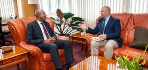 Acting PM meets with British High Commissioner to Barbados and the Eastern Caribbean