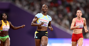 Alfred fastest into 100m semis in Tokyo