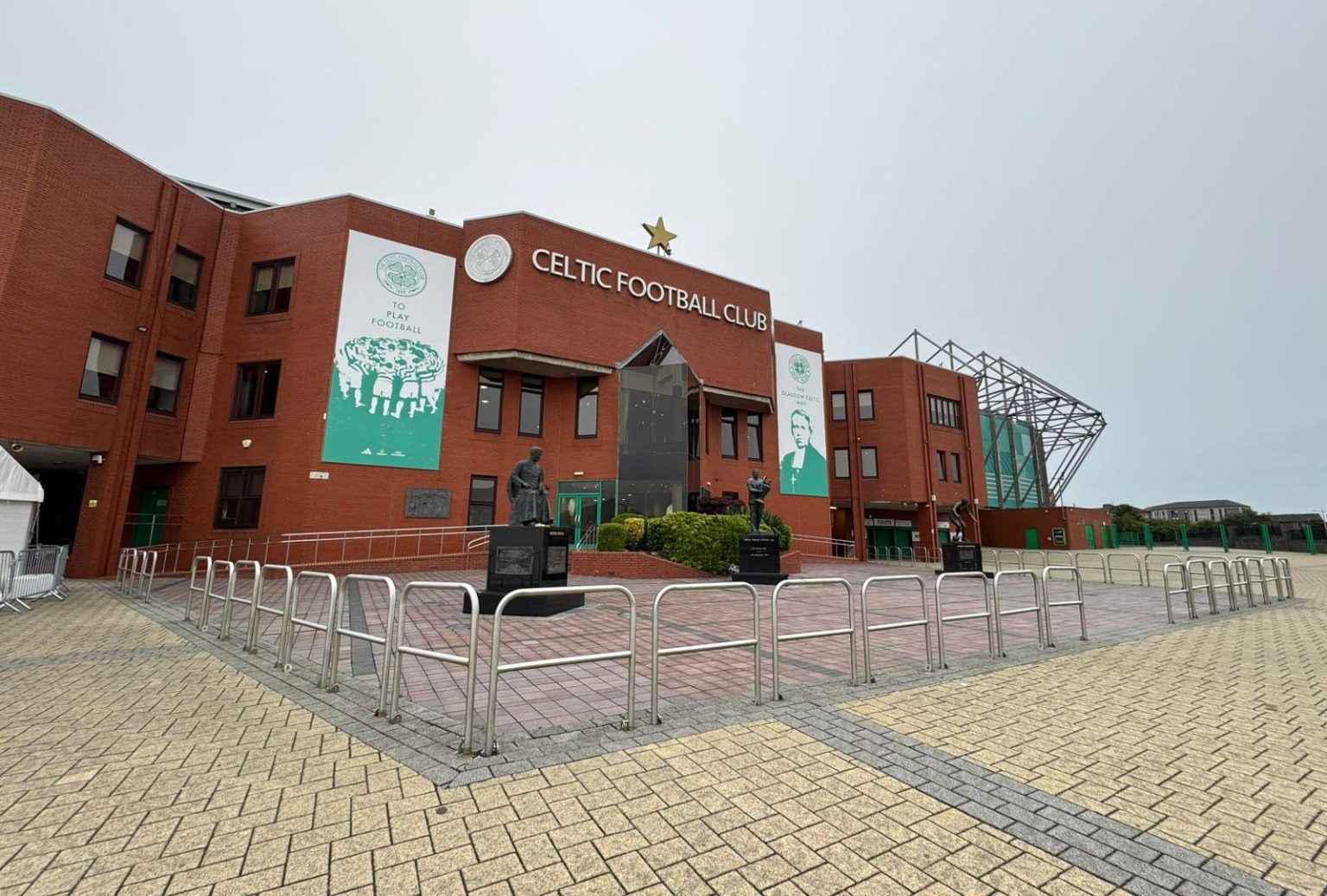 All quiet at Celtic Park after images of shocking anti-board banners circulated online
