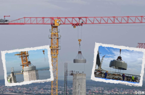 First Demerara Bridge tower gets its crown