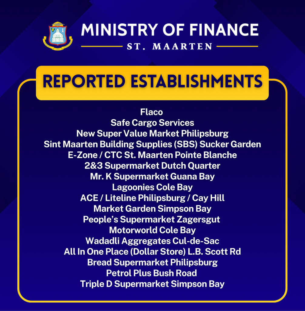 Honorable Minister of Finance, Ms. Marinka Gumbs Provides Update and Addresses Ongoing Vendor Non-Compliance with Card Payment Rules | Government of Sint Maarten Honorable Minister of Finance, Ms. Marinka Gumbs Provides Update and Addresses Ongoing Vendor Non-Compliance with Card Payment Rules | Government of Sint Maarten