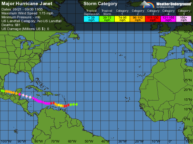 Hurricane Janet: 22 September 1955 Hurricane Janet: 22 September 1955