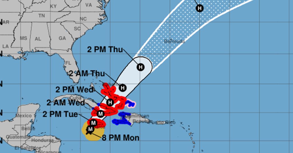 Melissa, an “Extremely Powerful Major Hurricane,” Expected Toward Western Jamaica