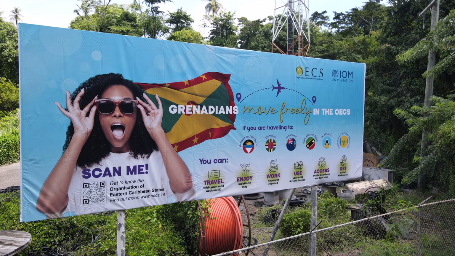 OECS launches Free Movement billboards in Grenada