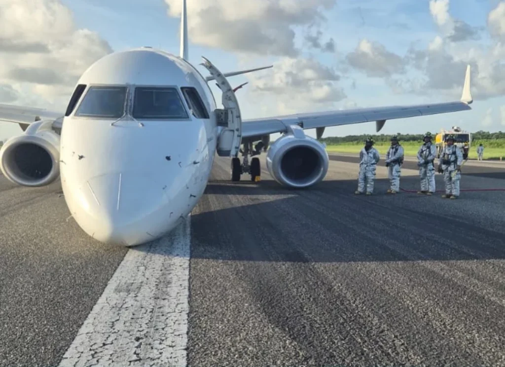 Sky High Airlines plane makes emergency landing at AILA