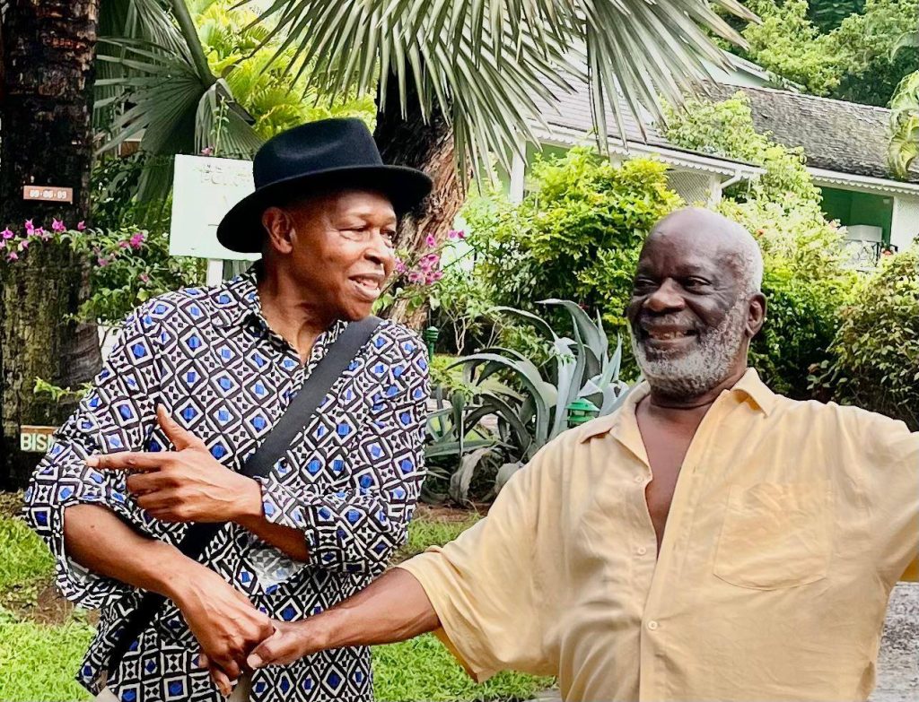 Two Saint Lucian stars return home on holiday