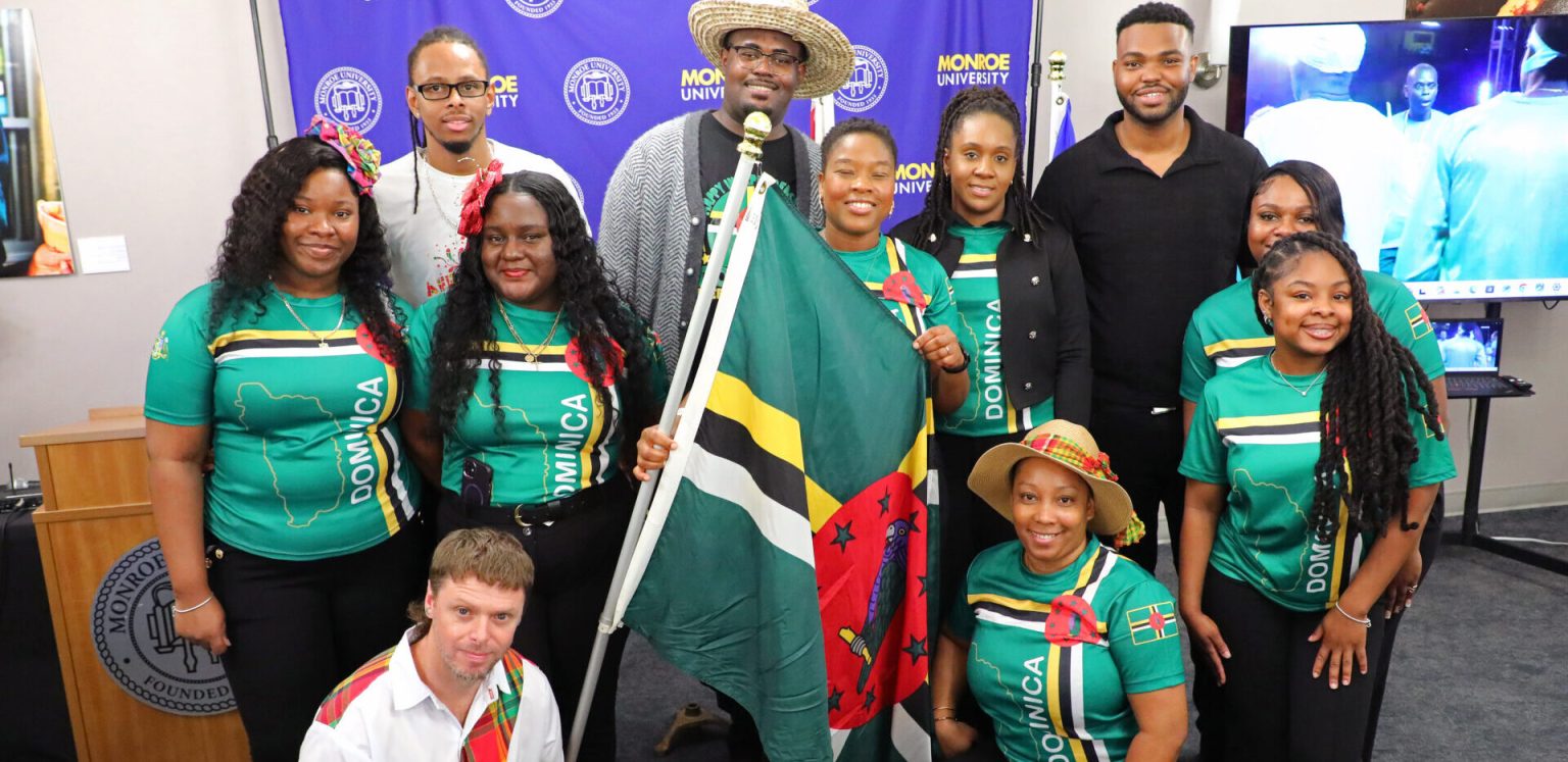 Dominican students and staff rep culture at Monroe College’s Caribbean gathering in New Rochelle Dominican students and staff rep culture at Monroe College’s Caribbean gathering in New Rochelle