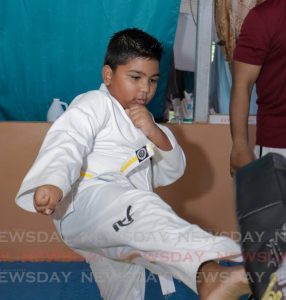 Nathan the little warrior in the water, on the mat Nathan the little warrior in the water, on the mat