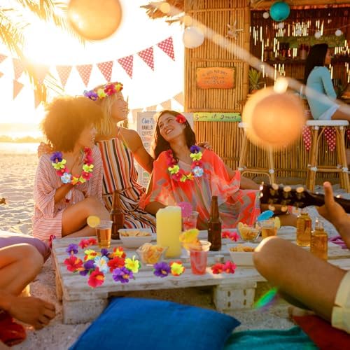 Artificial Hibiscus Flowers, 6 Colors Tropical Dec... - Image 7