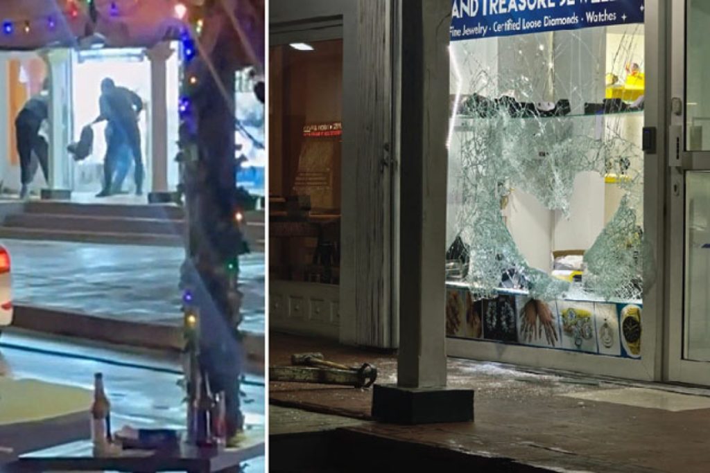 Armed robbery shocks Maho: Thieves hammer through jewelry store glass | THE DAILY HERALD
