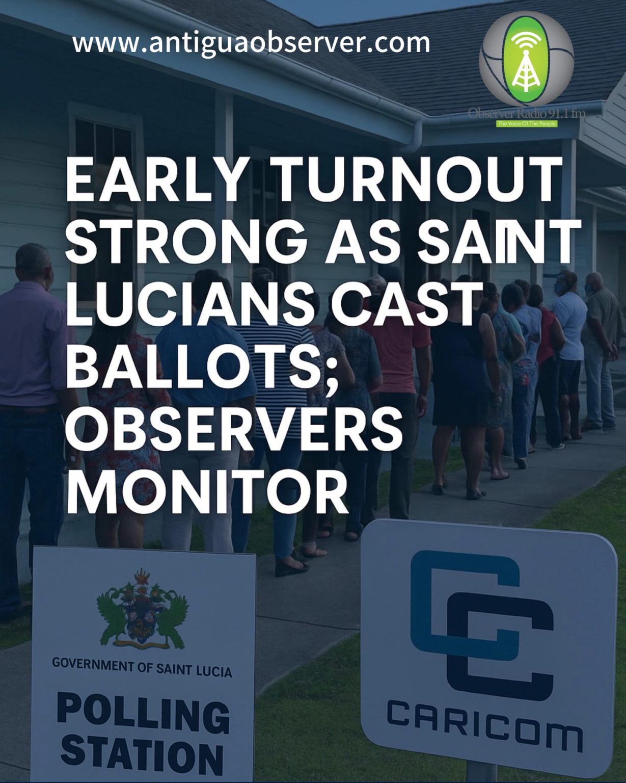 Strong early turnout as Saint Lucians head to the polls