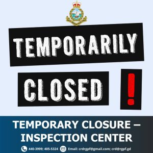 Temporary closure: Licensing and Inspection centre, Dusty Highway
