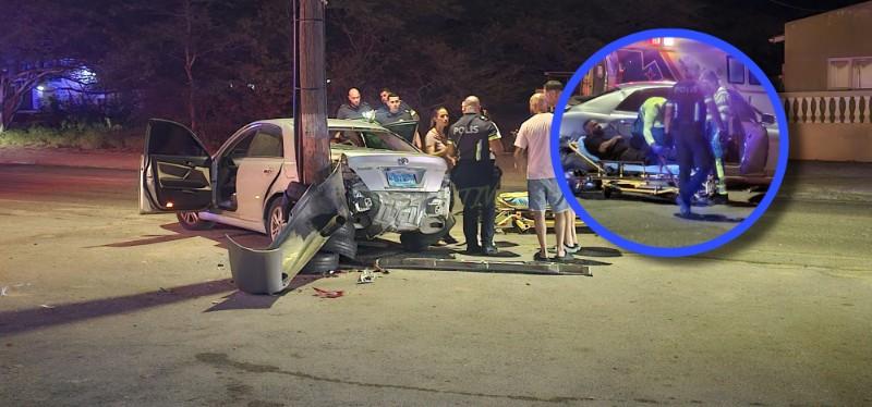 Basta daño material despues di accidente fuerte na Saliña Cerca – Aruba Native Basta daño material despues di accidente fuerte na Saliña Cerca – Aruba Native