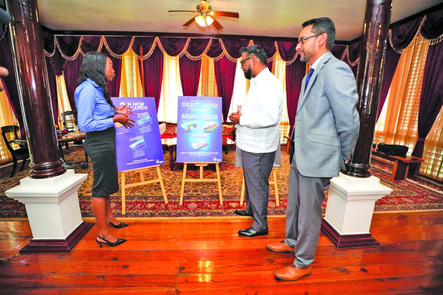 Pres Ali lauds GBTI for showcasing Guyanese heritage on rebranded debit, credit cards