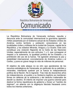 Statement from Venezuela