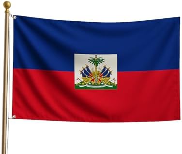 Haiti 3x5 FT Flag – Haitian National Flag with Bra... - Image 2