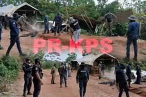 40 goudzoekerskampen ontmanteld tijdens grootschalige actie in Royal Hill-gebied