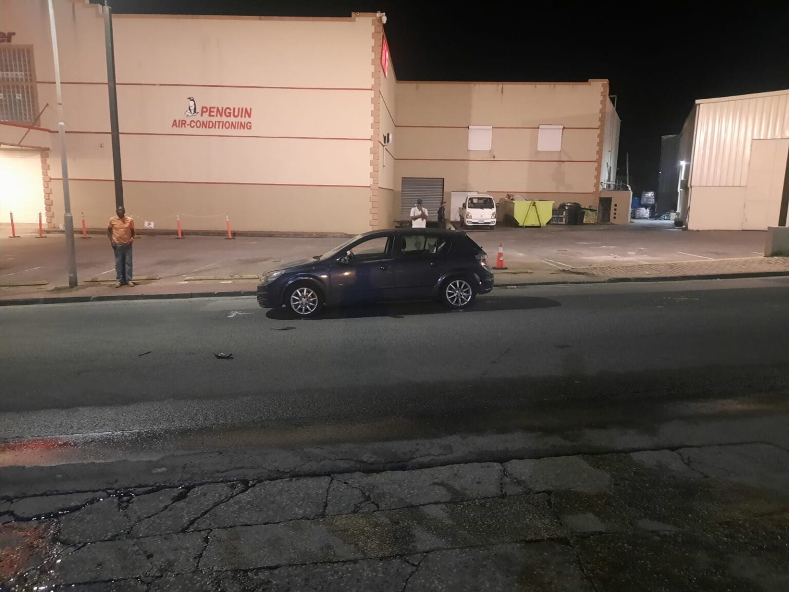 Another pedestrian involved in a traffic accident. In critical condition