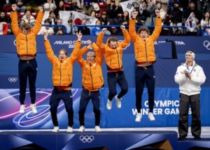 Dutch men win short track relay gold, sealing Olympic success