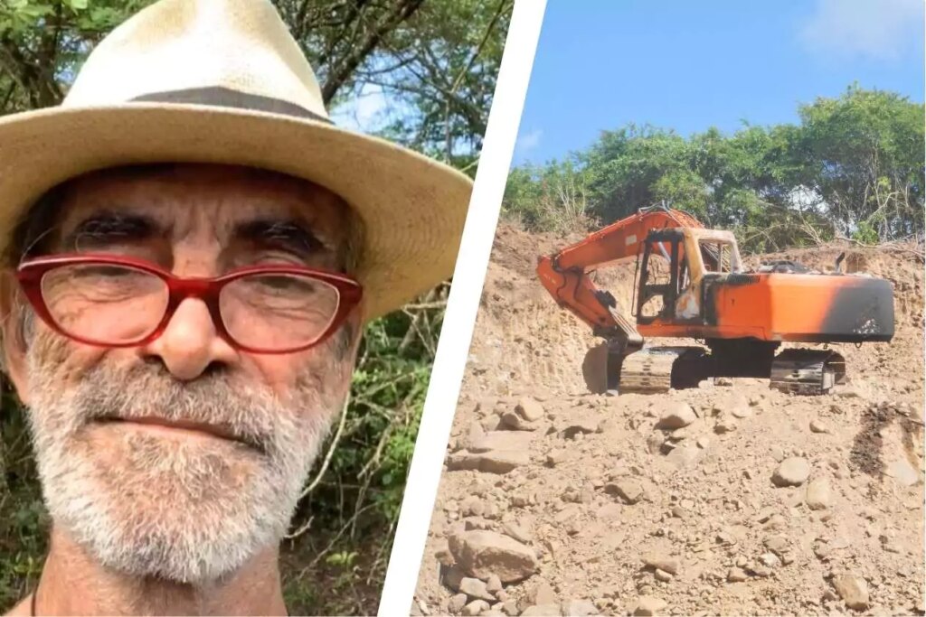 Police Question Environmental Activist After Excavator Burned in John Hughes – Antigua News Police Question Environmental Activist After Excavator Burned in John Hughes – Antigua News