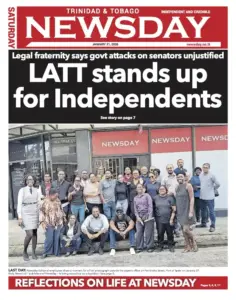 Trinidad and Tobago Newsday – Saturday January 31st 2026