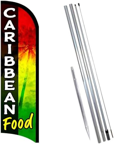 Vista Flags Caribbean Food Premium Windless Feathe... - Image 2