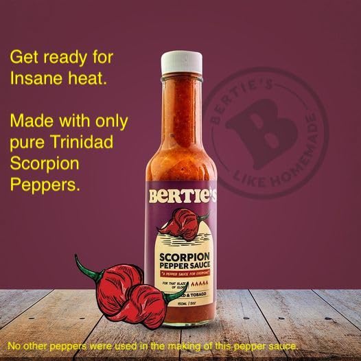 Bertie's Trinidad Scorpion Pepper Sauce (26Oz./750... - Image 9