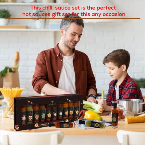Chilli, Hot Sauce Gift Set -10 Flavours, Hot Sauce... - Image 5