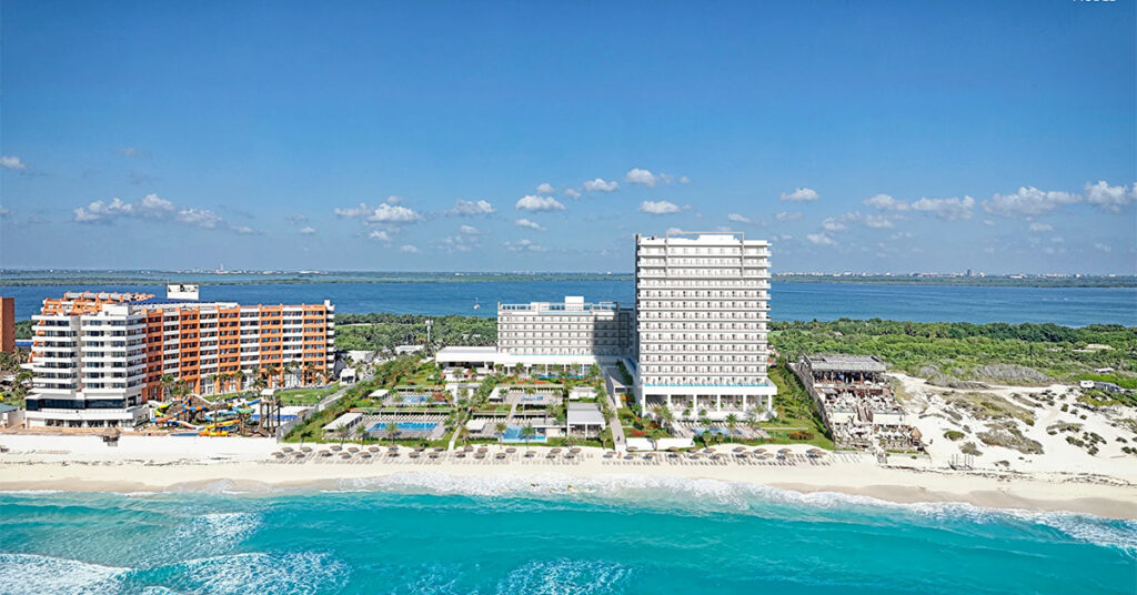 Cancun’s New Riu Ventura Resort Just Held Its Grand Opening, With Swim-Up Rooms, 6 Pools, and a “Skybar”