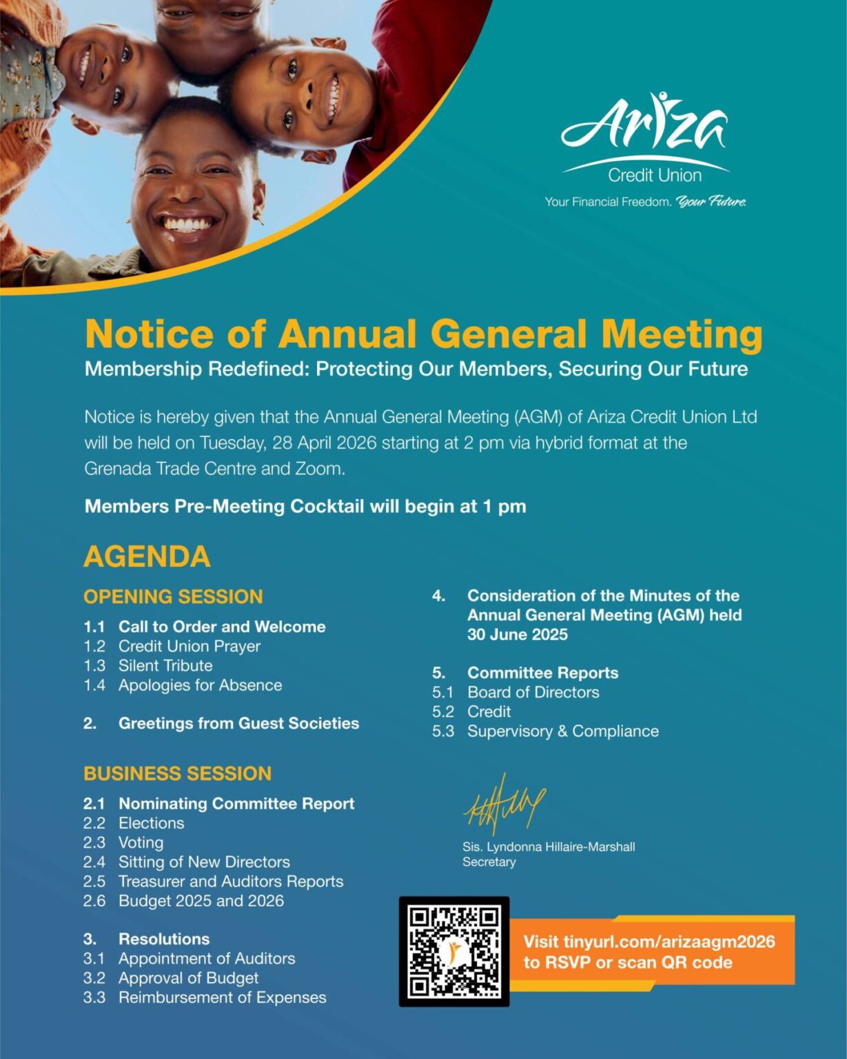 Ariza: Notice of Annual General Meeting 2026