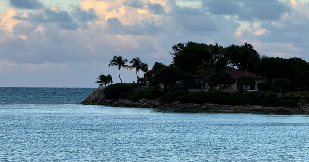 Photo of the Week: Twilight at Jumby Bay in Antigua